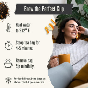 Numi aged Earl Grey tea pour demonstrates smooth, flavorful pour-over experience.