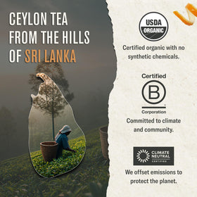 Numi Breakfast Blend Tea full leaf ingredients close up quality.