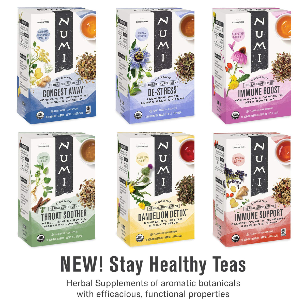 Numi De-Stress tea in the evening supports calm moments.