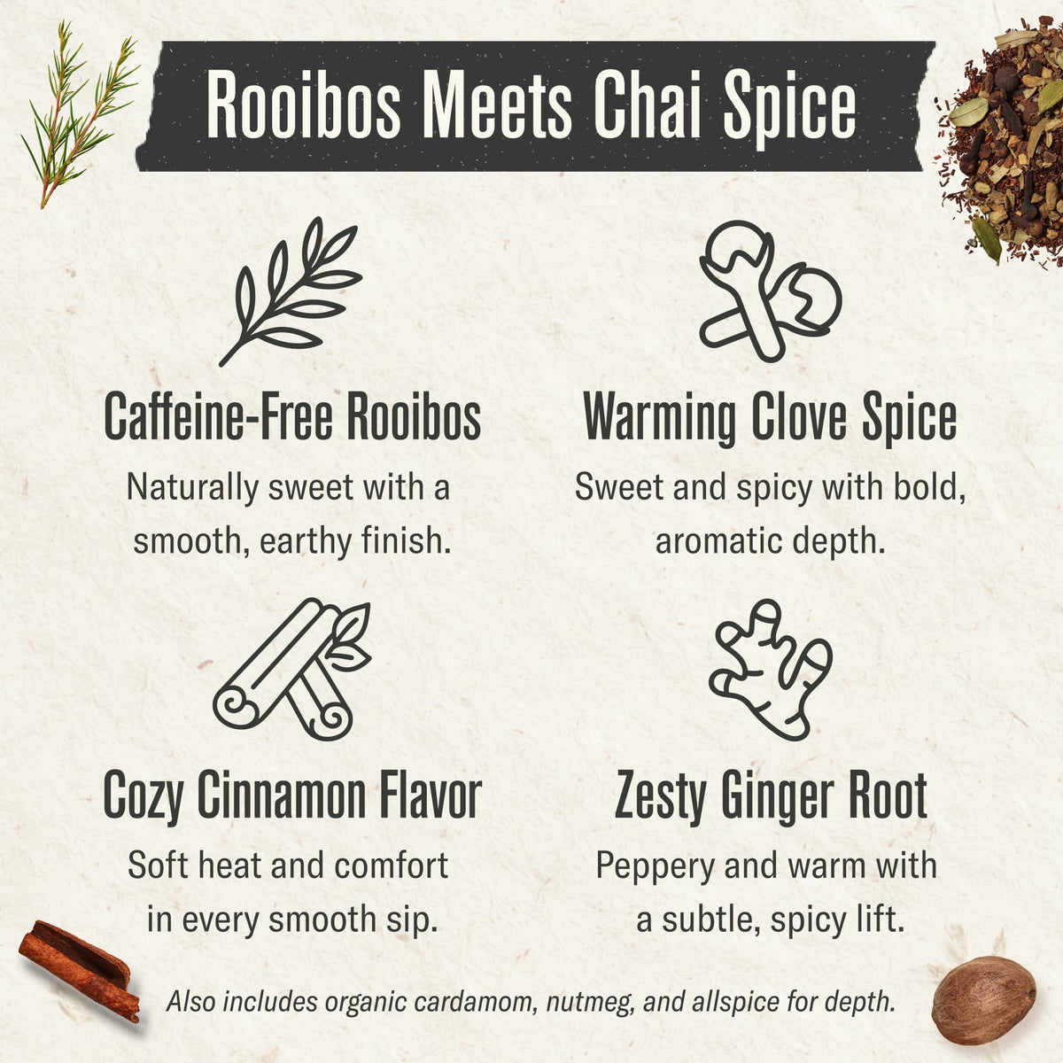 Numi Chai Tea Brew in Cup showcasing rich, caffeine-free infusion.
