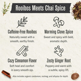 Numi Chai Tea Brew in Cup showcasing rich, caffeine-free infusion.
