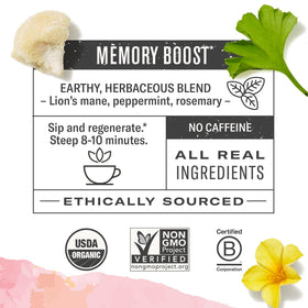 Numi Damiana Focus steeping steam rising, inviting a calming ritual and focus.