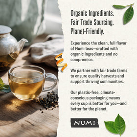 Numi Gunpowder Green Tea daily ritual for mindful moments.