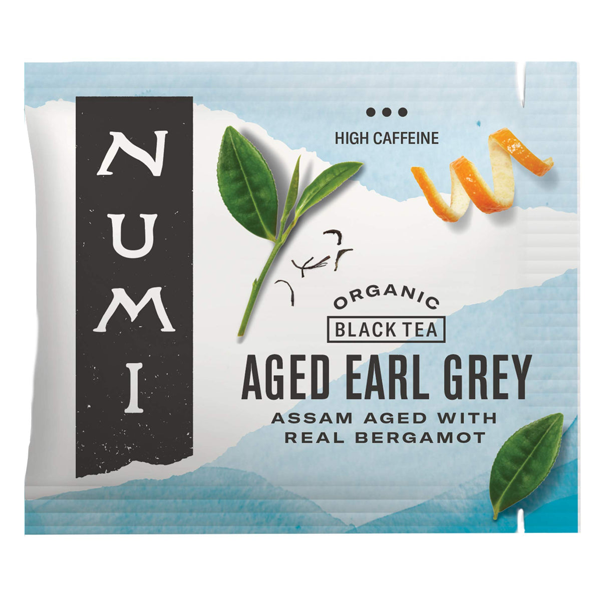 Numi Organic Aged Earl Grey tea bags for a smooth, bergamot-infused daily ritual.