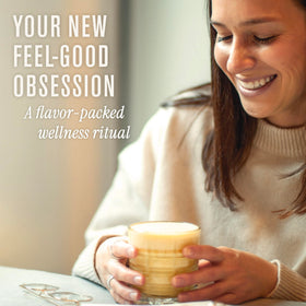 Numi Organic Turmeric Latte Powder ingredient list shows spice blend.
