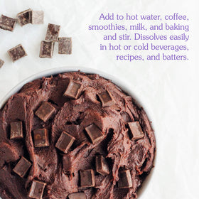 NuNaturals baking with cocoa powder enhances brownies and cakes with deep chocolate flavor.