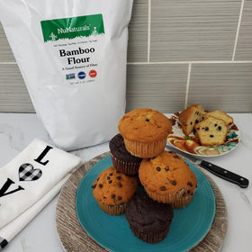 NuNaturals Bamboo Flour baked goods appear light and fluffy.