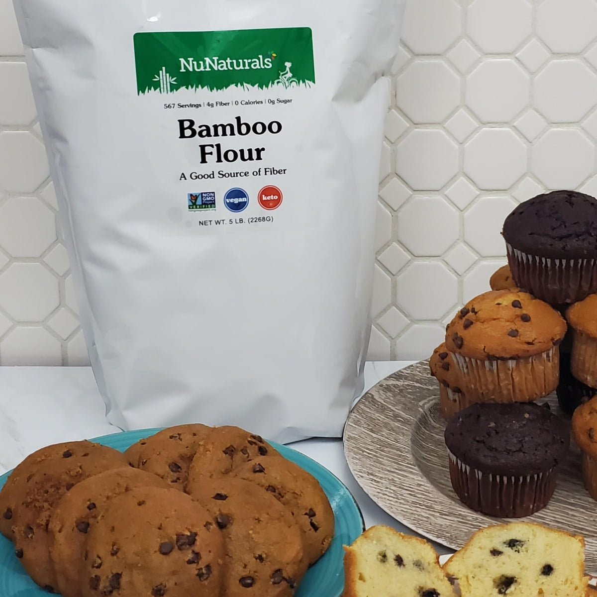 NuNaturals Bamboo Flour helps fiber goals without changing flavor.