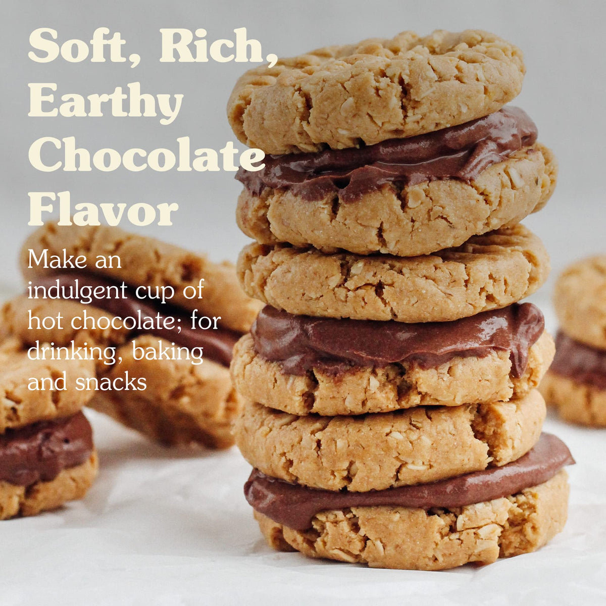 NuNaturals cocoa powder dissolves instantly in hot or cold drinks for quick flavor.