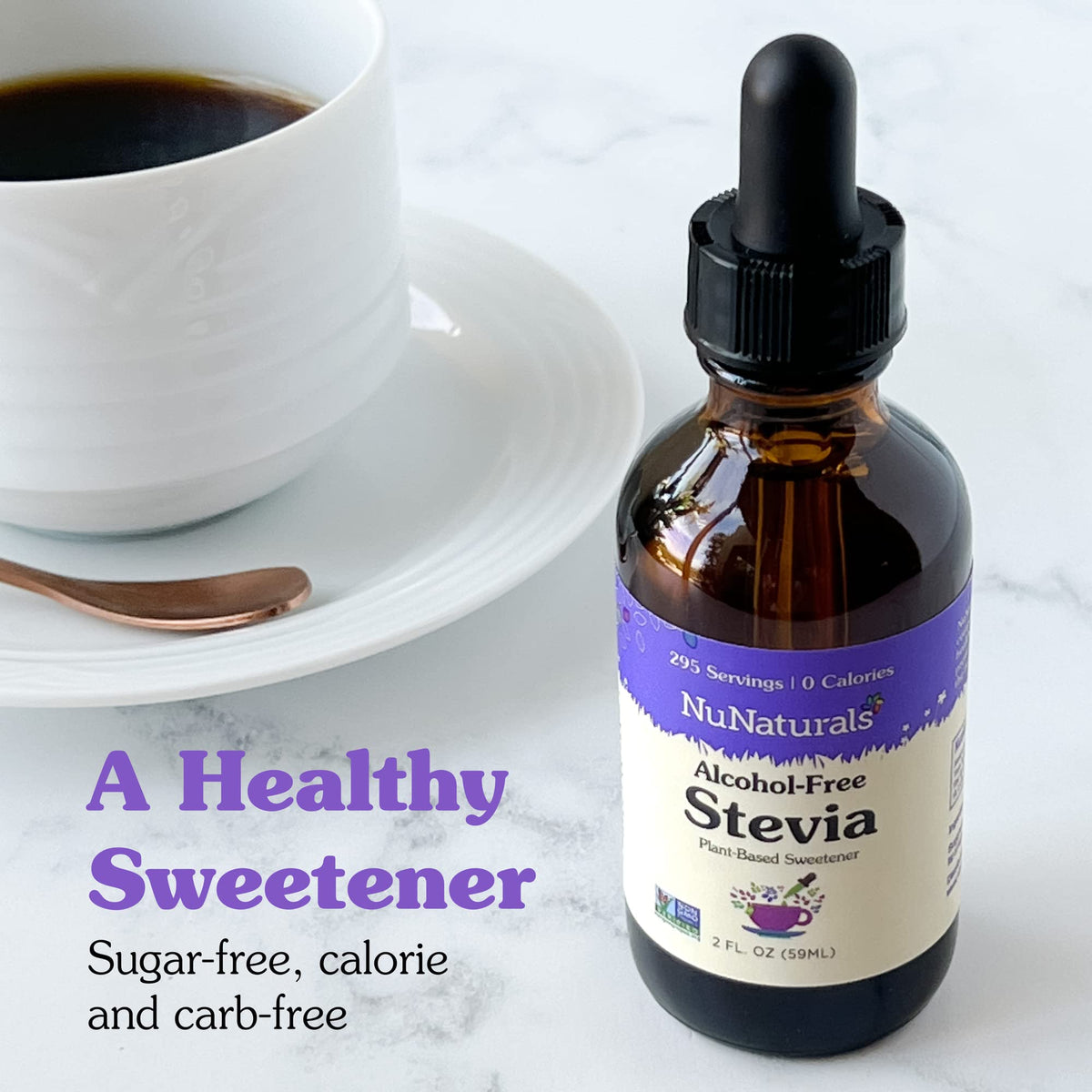 Baking-ready NuNaturals stevia used in sugar-free recipes