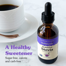 Baking-ready NuNaturals stevia used in sugar-free recipes
