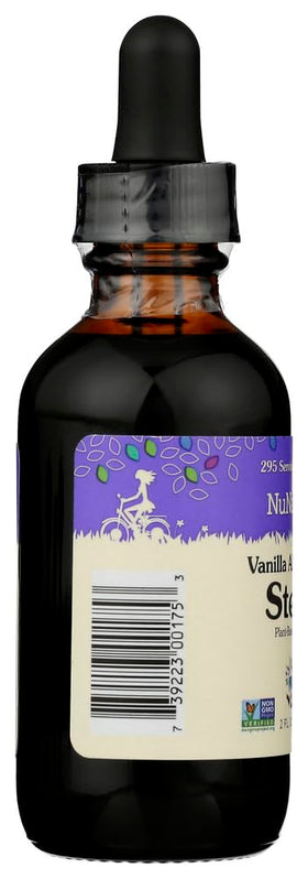 NuNaturals liquid stevia drops being poured to sweeten coffee or tea