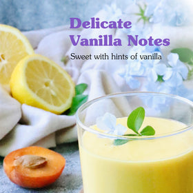 NuNaturals vanilla stevia bottle on counter with clear label for zero calories