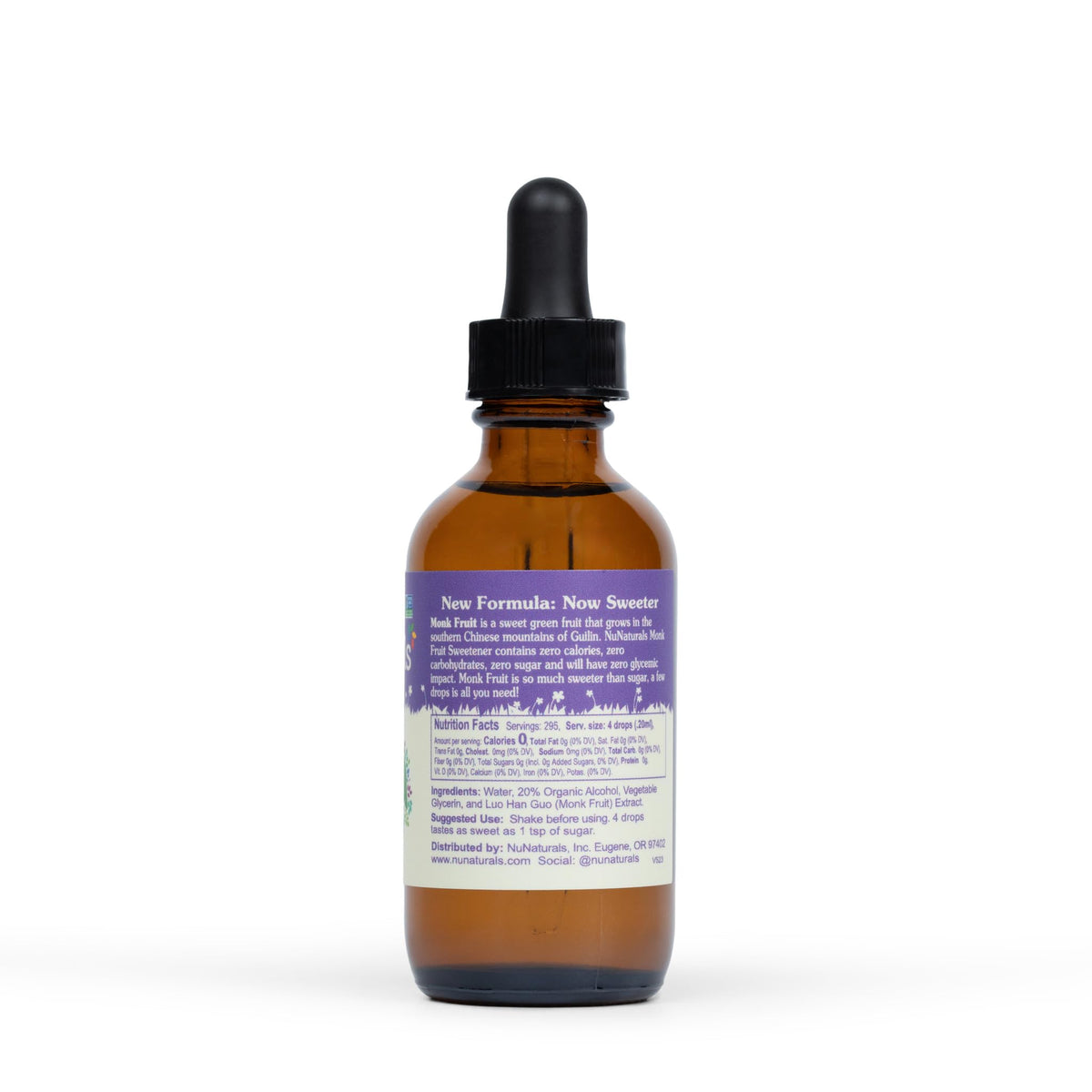 NuNaturals monk fruit liquid on oatmeal, sugar-free flavor boost