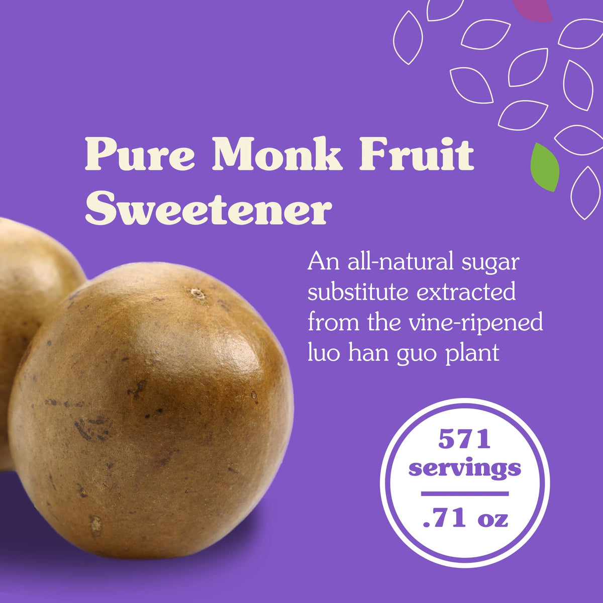 Nunaturals monk fruit powder scoop demonstrates precise small-amount sweetening