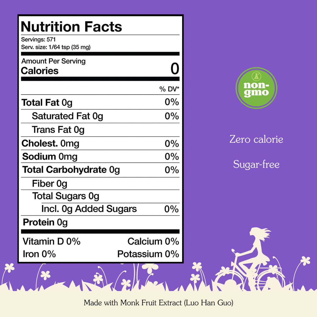 Nunaturals monk fruit powder as a low-glycemic sweetener option
