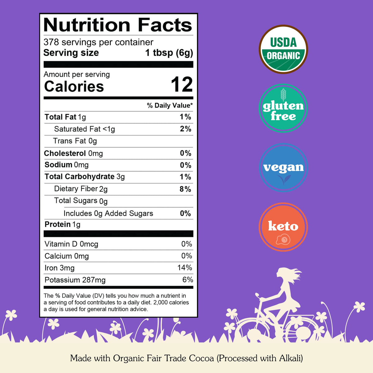NuNaturals smoothie and oatmeal boosted by cocoa powder for a richer taste.