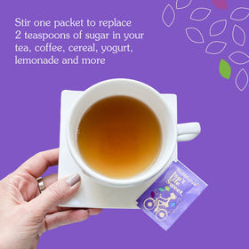 On-the-go NuNaturals stevia packets provide light sweetness in beverages.
