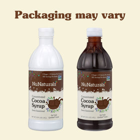 NuNaturals Stevia Syrup coffee latte add shows delicious flavor without sugar.