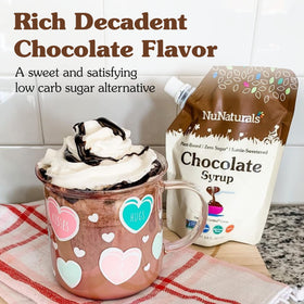 NuNaturals Stevia Syrup adds sweetness to coffee and lattes without sugar.