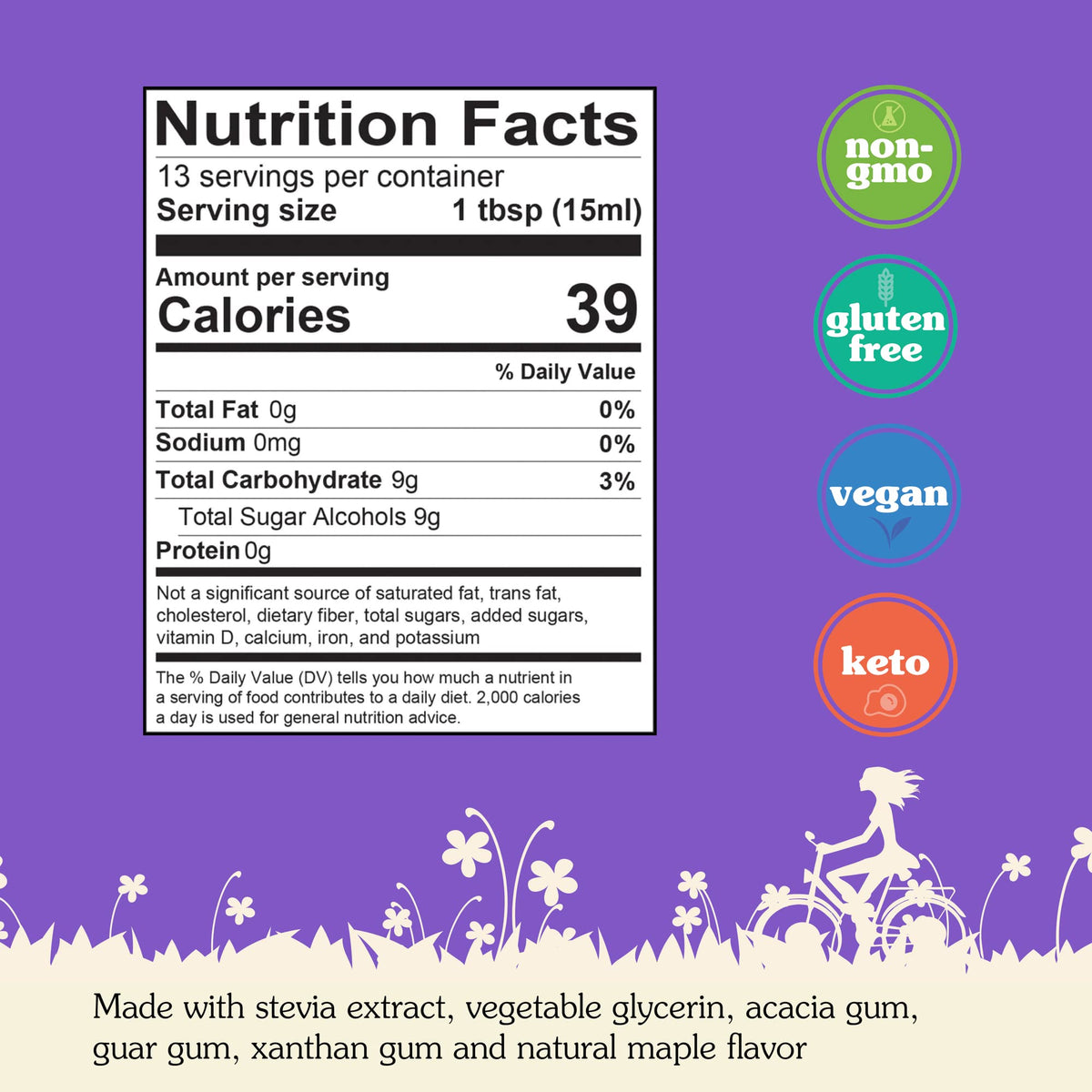 NuNaturals Stevia Syrup glaze on desserts for keto-friendly taste