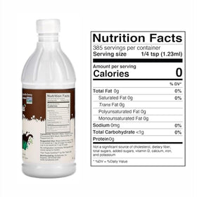 NuNaturals Stevia Syrup dessert topping enhances recipes with natural flavors.