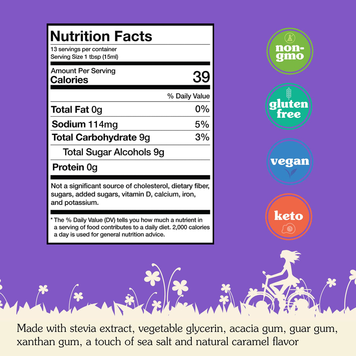 NuNaturals Stevia Syrup keto-friendly sweetener supports low-carb diets.