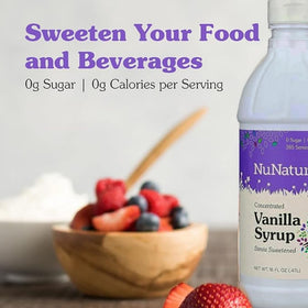 NuNaturals Stevia Syrup pancakes drizzle for a keto-friendly breakfast