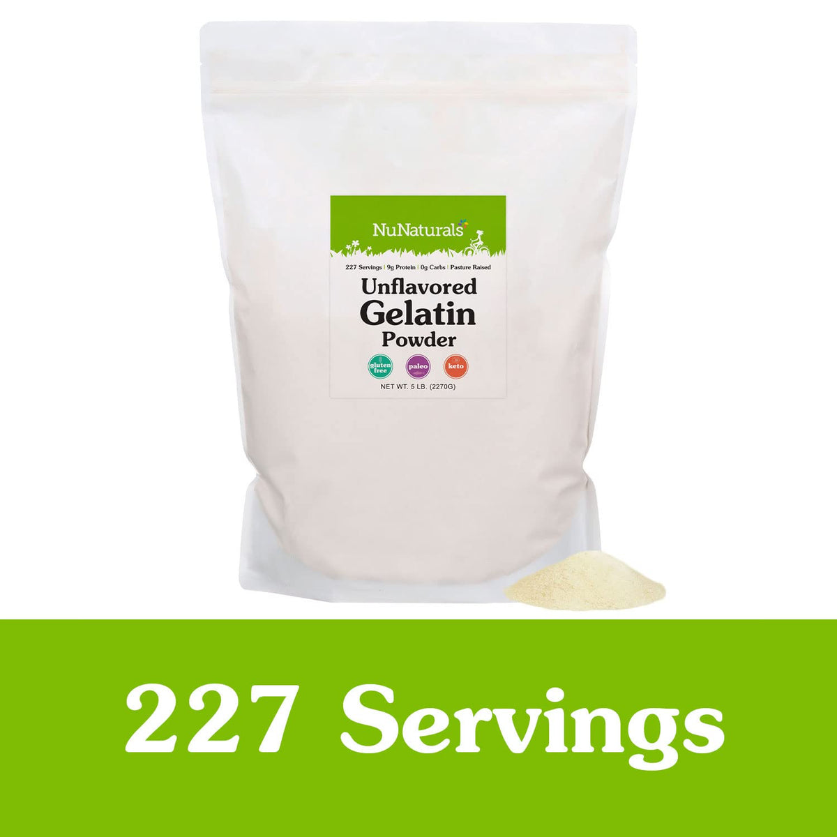 Silky thickened sauce using NuNaturals gelatin powder