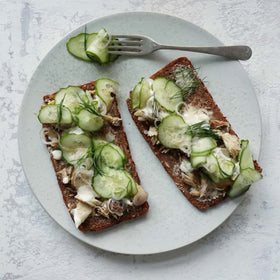 Nuri mackerel in olive oil can ideal for quick antipasti and premium snacking