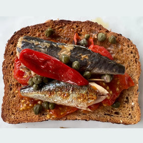 Nuri mackerel can with chili and laurel offers zesty flavor for salads