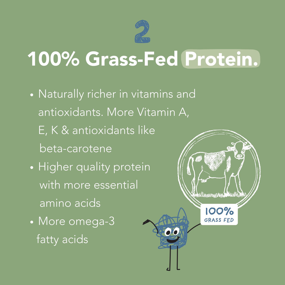 Nurished Mighty Chocolate Milk spinach flakes closeup underscores organic greens