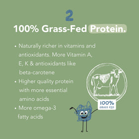 Nurished Mighty Chocolate Milk spinach flakes closeup underscores organic greens