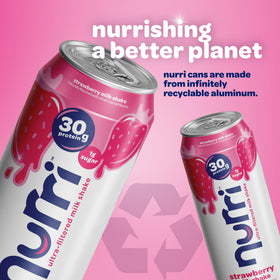 Ready-to-drink Nurri shake for post-workout recovery.