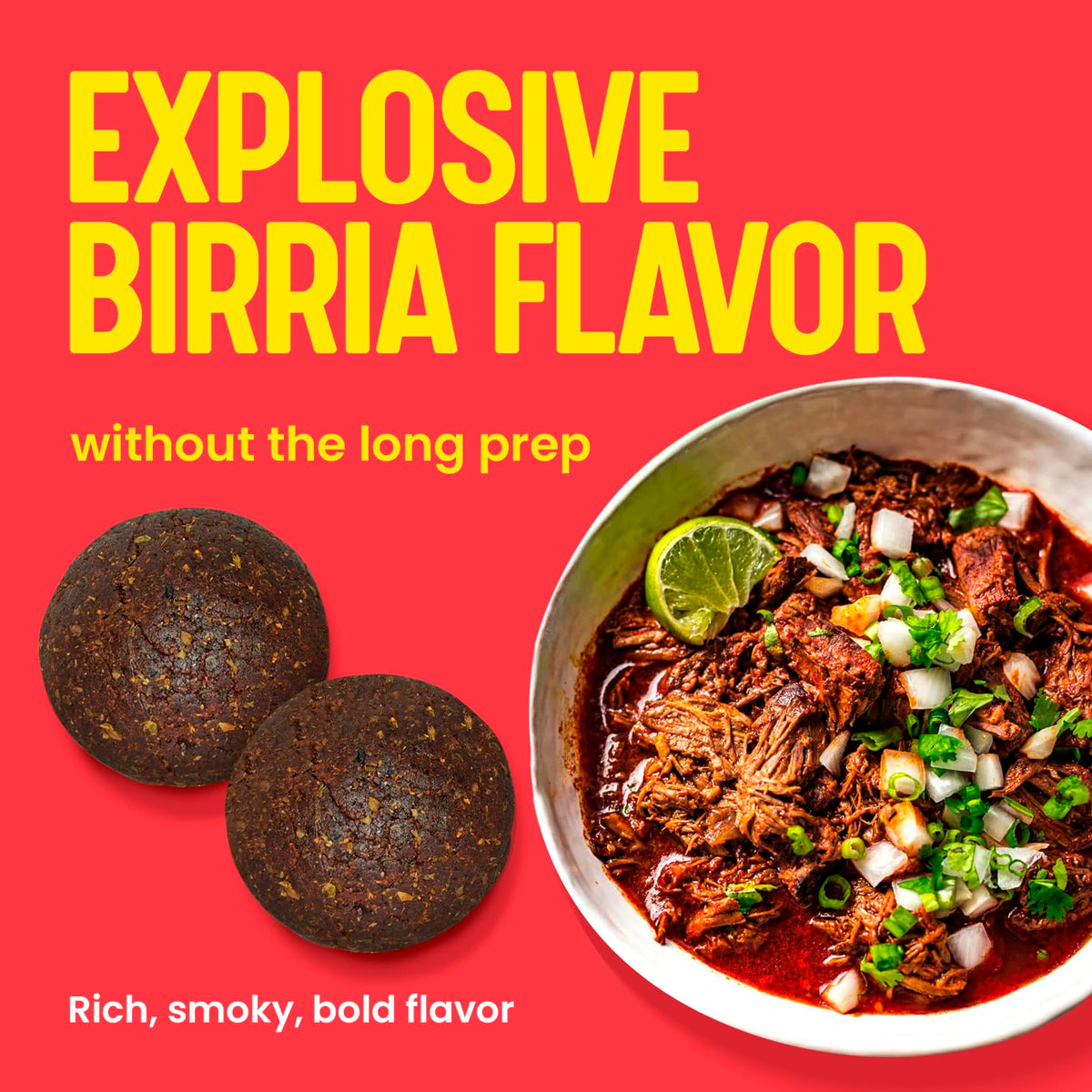 NURRY Birria Bomb Balls form a flavorful ramen base.