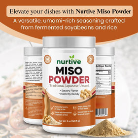 Nurtive Miso Powder dissolving in hot water for instant miso broth