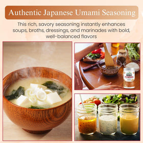 Nurtive Miso Powder sprinkled over a rice bowl for extra flavor