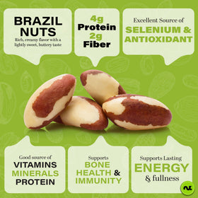 Nut Cravings Brazil Nuts in a bowl, ready to elevate salads and baking.