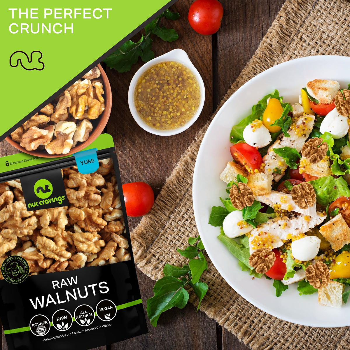 Nut Cravings California Oregon walnuts highlight premium origin and flavor