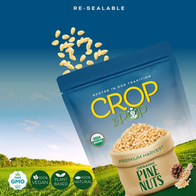 Nut Cravings Crop by Pop USDA Organic label signals quality and purity.