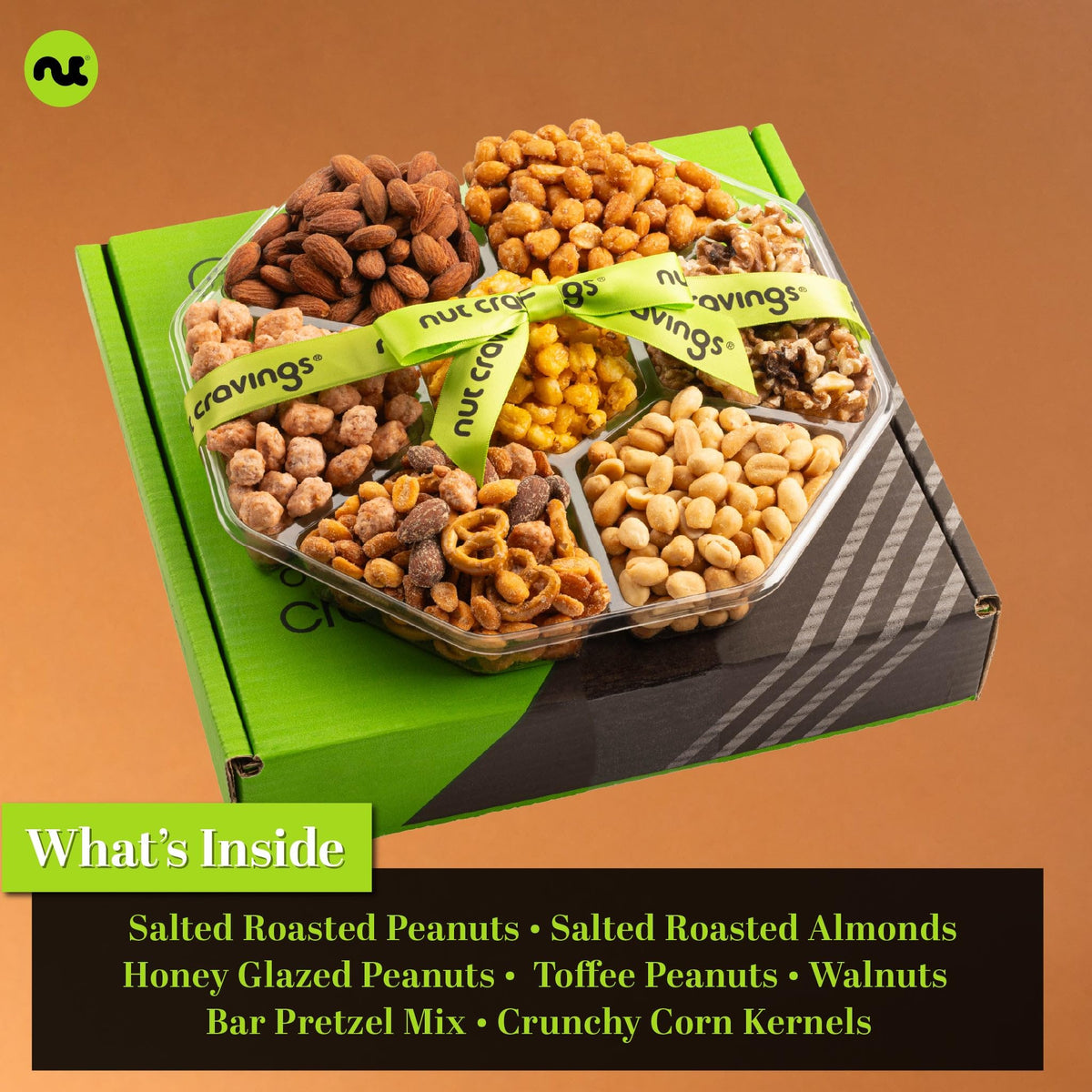 Nut Cravings crunchy corn kernels roasted and salted for gatherings.