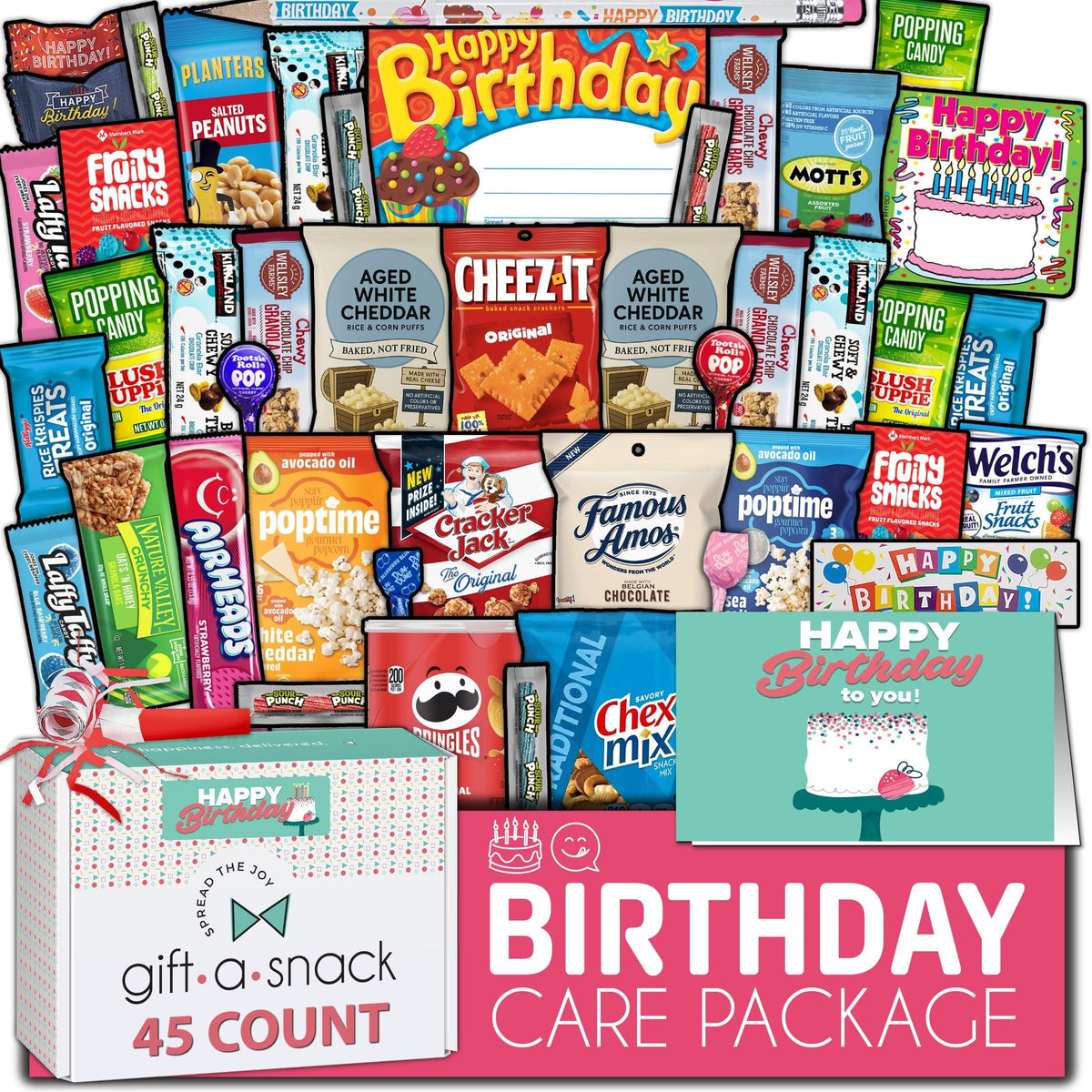 Nut Cravings Gift A Snack box unboxing reveals birthday-ready packaging and a tempting assortment.