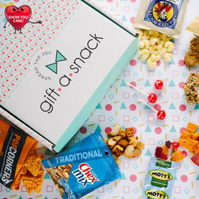 Nut Cravings Gift A Snack branded mailer box ready for gifting