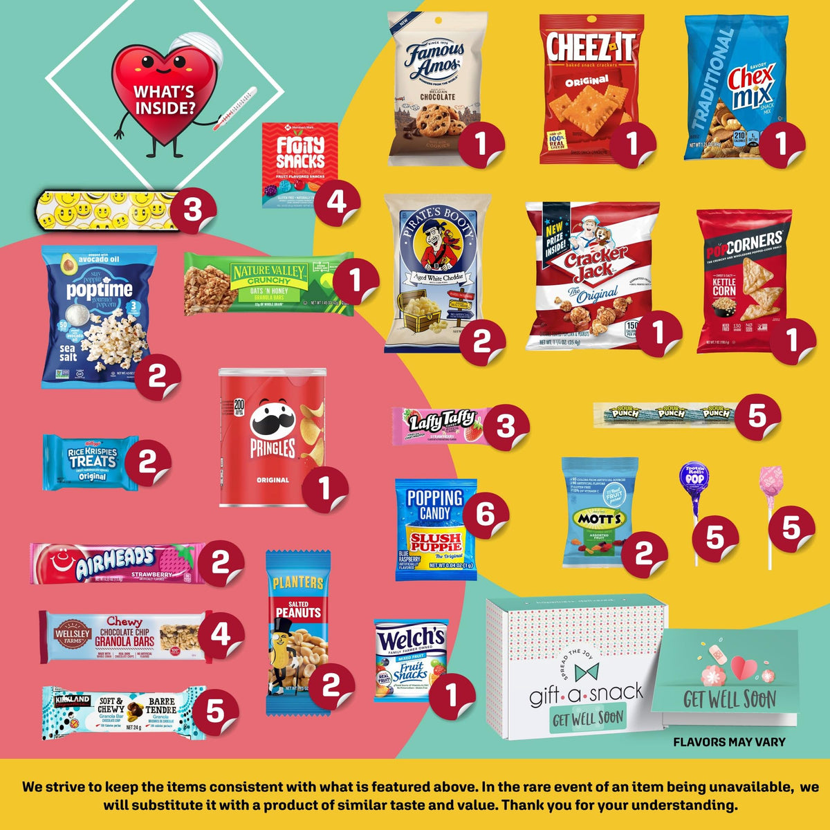 Nut Cravings Gift A Snack card inside image features a heartfelt message option.