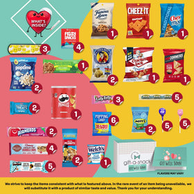 Nut Cravings Gift A Snack card inside image features a heartfelt message option.
