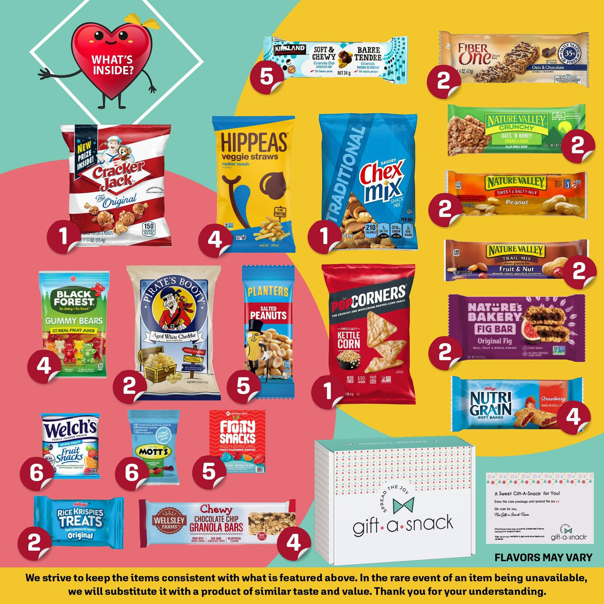 Nut Cravings Gift A Snack greeting card included for a personal touch