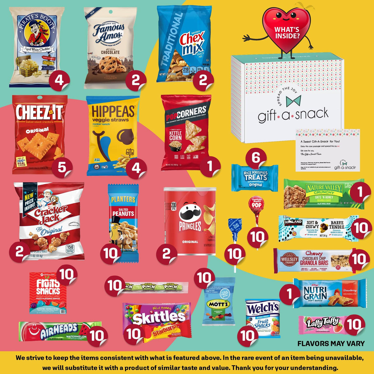 Nut Cravings Gift A Snack with greeting card included for a personal message