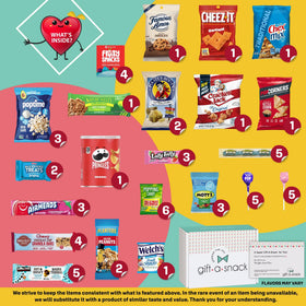 Nut Cravings Gift A Snack greeting card inside adds a personal touch.