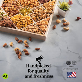 Nut Cravings gift note option shows personalized message at checkout.