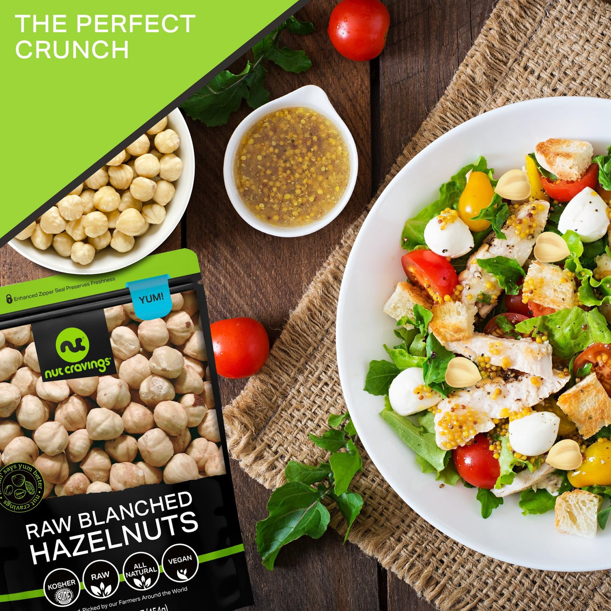 Nut Cravings farm-sourced hazelnuts reflect freshness and quality control.